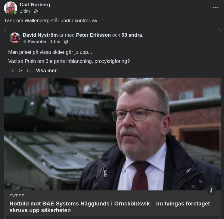 Säkerhet, Kontroll & Vapenindustri