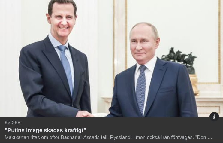 Putins Image Kraftigt Skadad I SvD