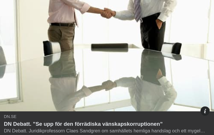 Förrädisk Vänskapskorruption I DN
