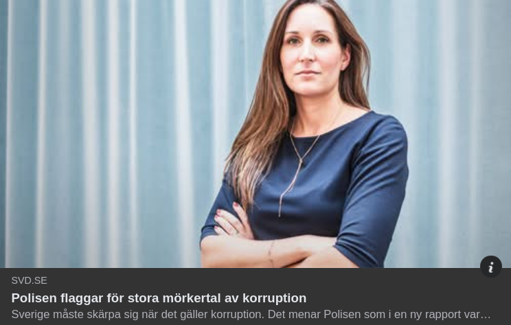 Polisflaggning För Stort Korruptionsmörkertal