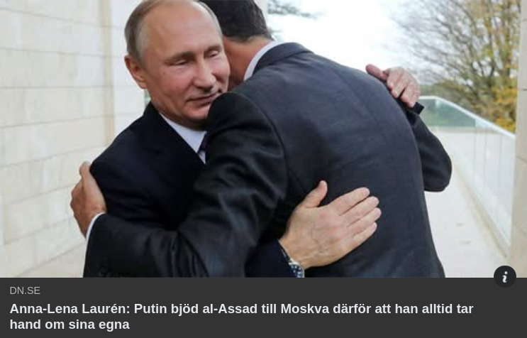 Ljugande & Konsekvent Omhändertagande Putin I DN