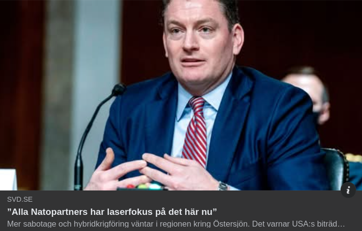 Laserfokuserade Natopartners I SvD