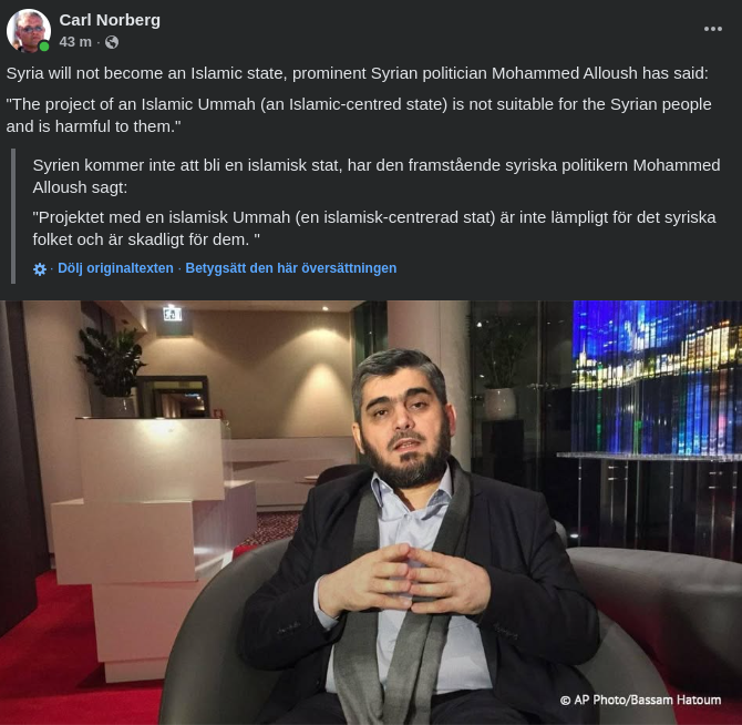 Islamisk Stat Skadligt För Syrien