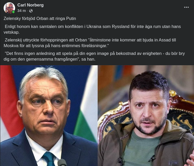 Inga Samtal Utan Att Zelensky Vet..