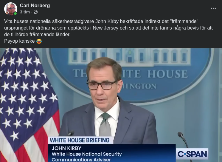 Kirby Om Drönare Över New Jersey