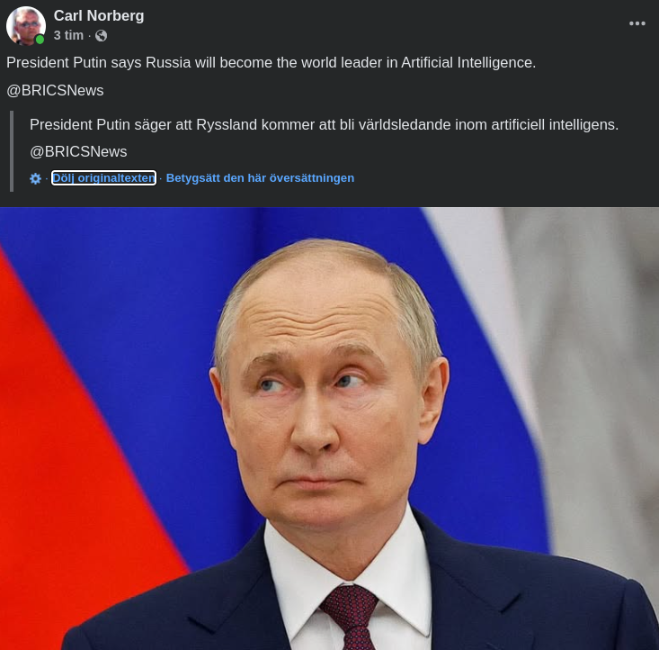 AI-Världsledande Ryssland