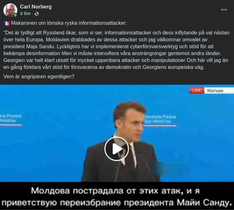 Makaronen Om Ryska Informationsattacker & Valpåverkan