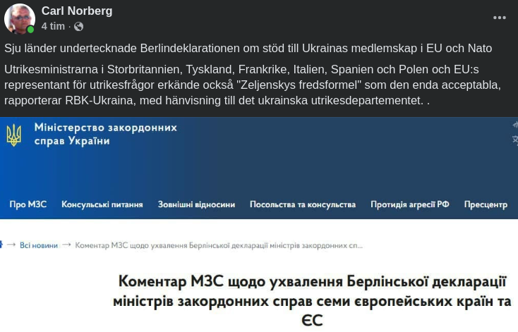 Sju Stöder Ukrainskt Medlemskap I EU & Nato