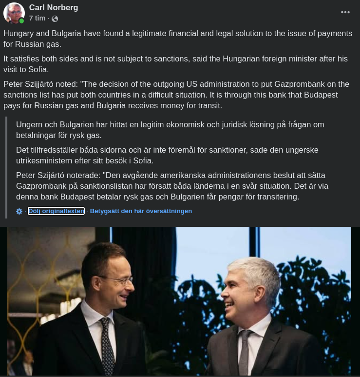 Ungern & Bulgarien Kan Betala För Rysk Gas Trots Sanktioner