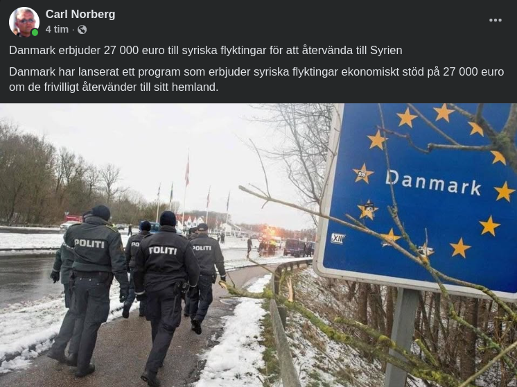 Danskt Stöd Till Hemvändande Syrier