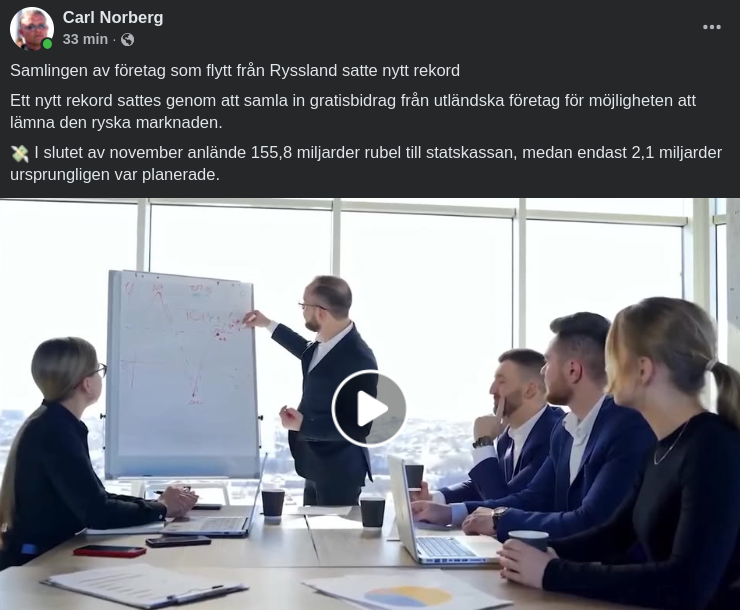 Intäkter Från Flydda Företag