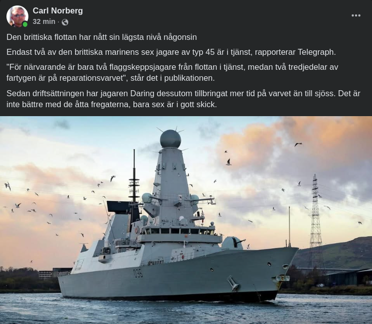 Lägsta Brittiska Flottnivån Någonsin