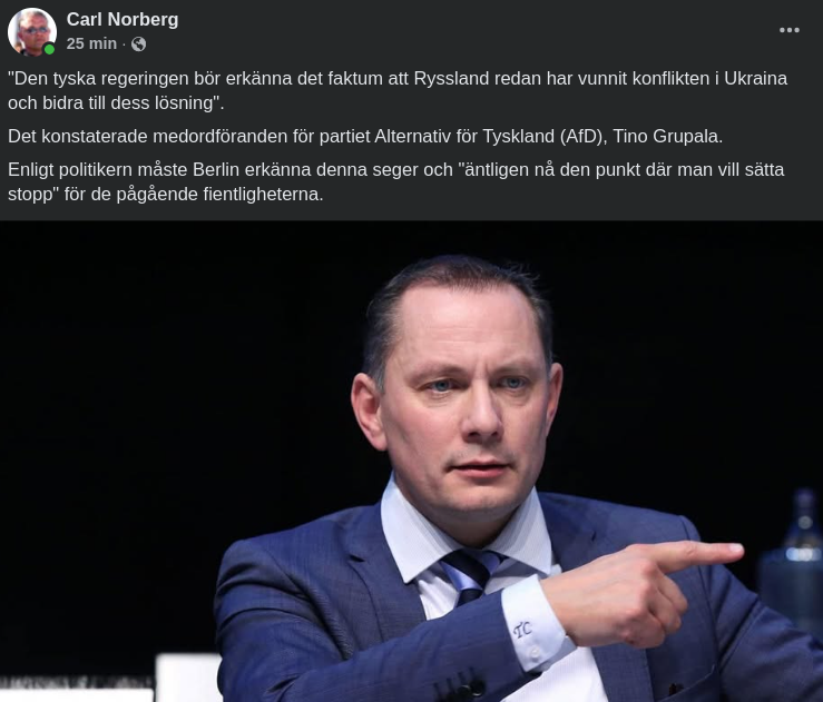 AdF Anser Ryssland Har Vunnit