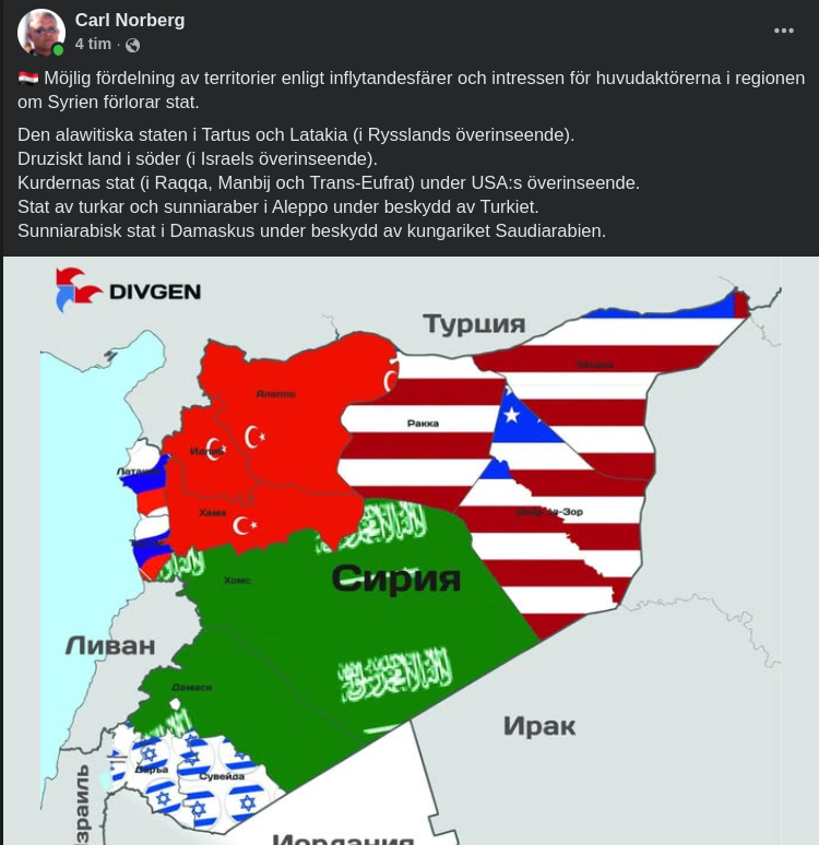 Möjlig Territoriedelning I Syrien
