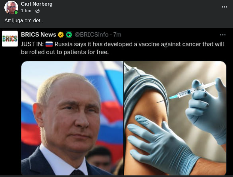 Gratis Ryskt Vaccin Mot Cancer