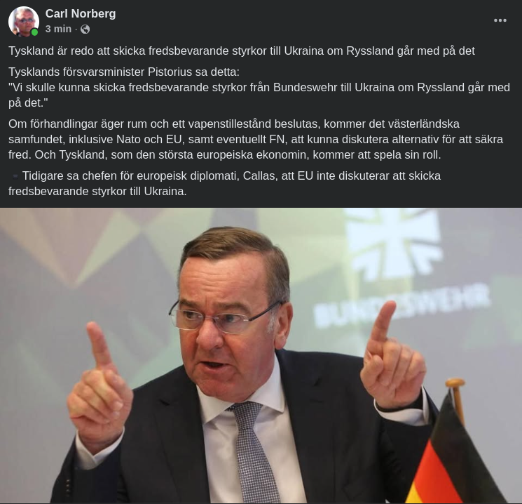 Tyskland Är Redo Om Ryssland Är Villigt..