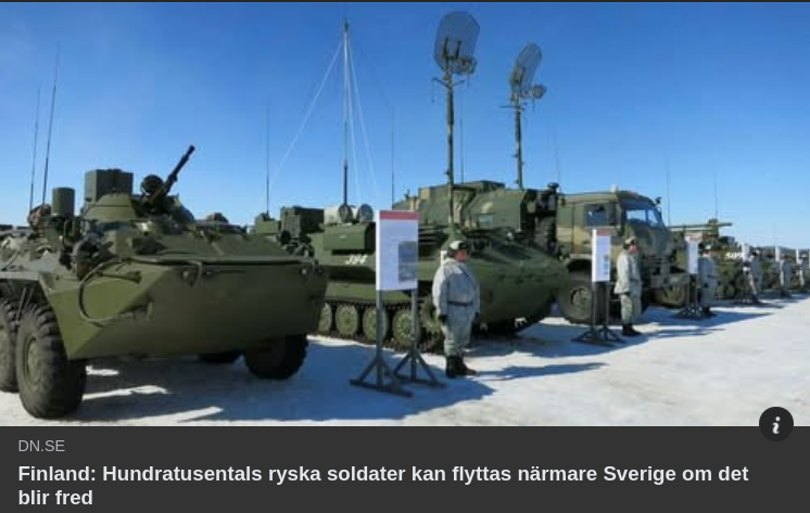 Finsk Varning Om Hundratusentals Möjliga Ryska Soldater Vid Gränsen