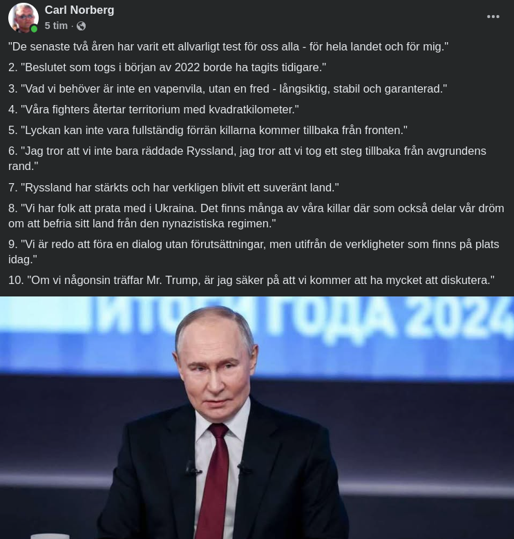 10 Citat Från Putin