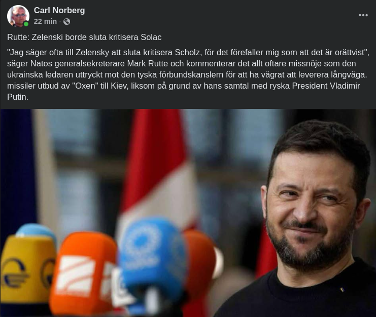 Rutte Om Zelenskys Scholz-Kritik