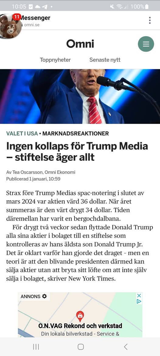 Stiftelseägande För Trump Media
