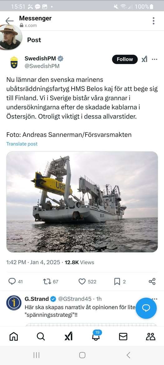 Avgång För HMS Belos