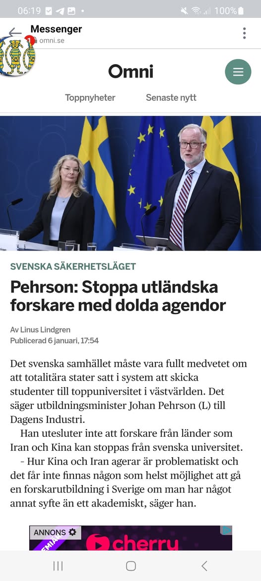 Korvjohan Om Utländska Forskare Med Dold Agenda