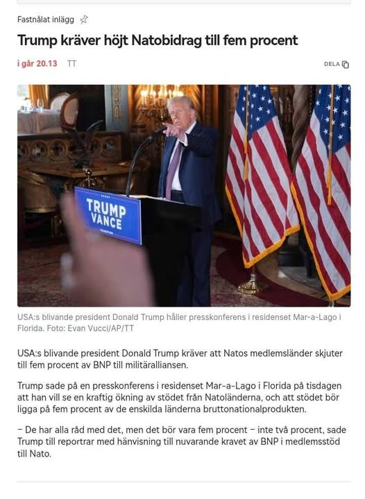 Procentkrävande Trump