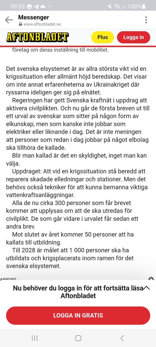 Svensk Civilpliktig Elnätsberedskap