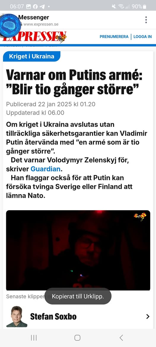 Zelensky Varnar För Återkommande Stor Rysk Armé..