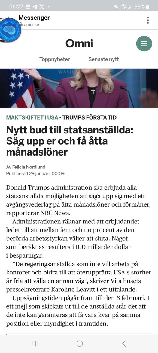 Amerikanskt Uppsägningserbjudande
