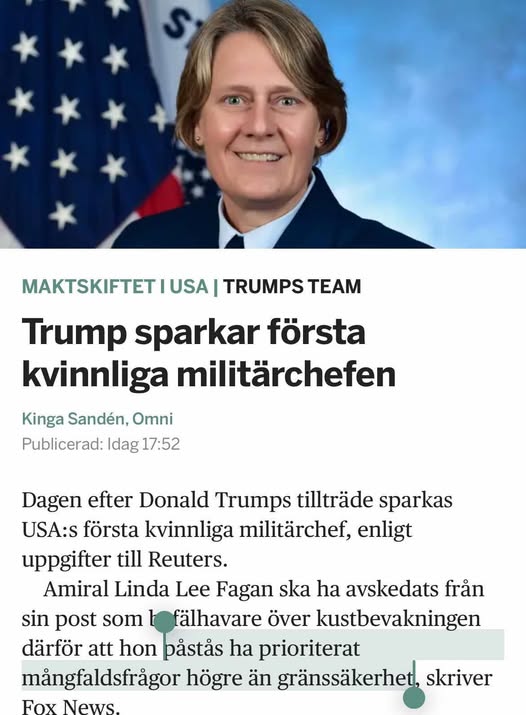Trump Sparkar Militärchef