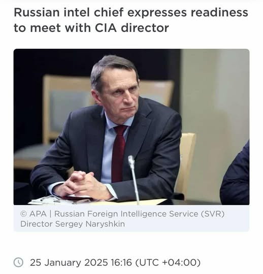 SVR-Chef Beredd Att Möta CIA-Chef