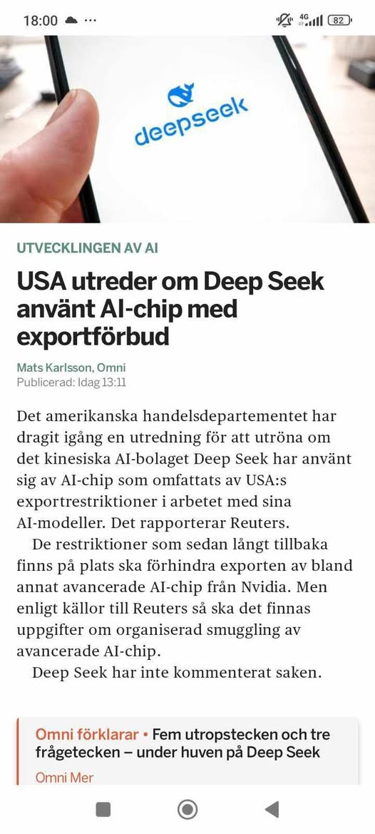 Amerikansk Utredning Om Exportförbjudna AI-Chip