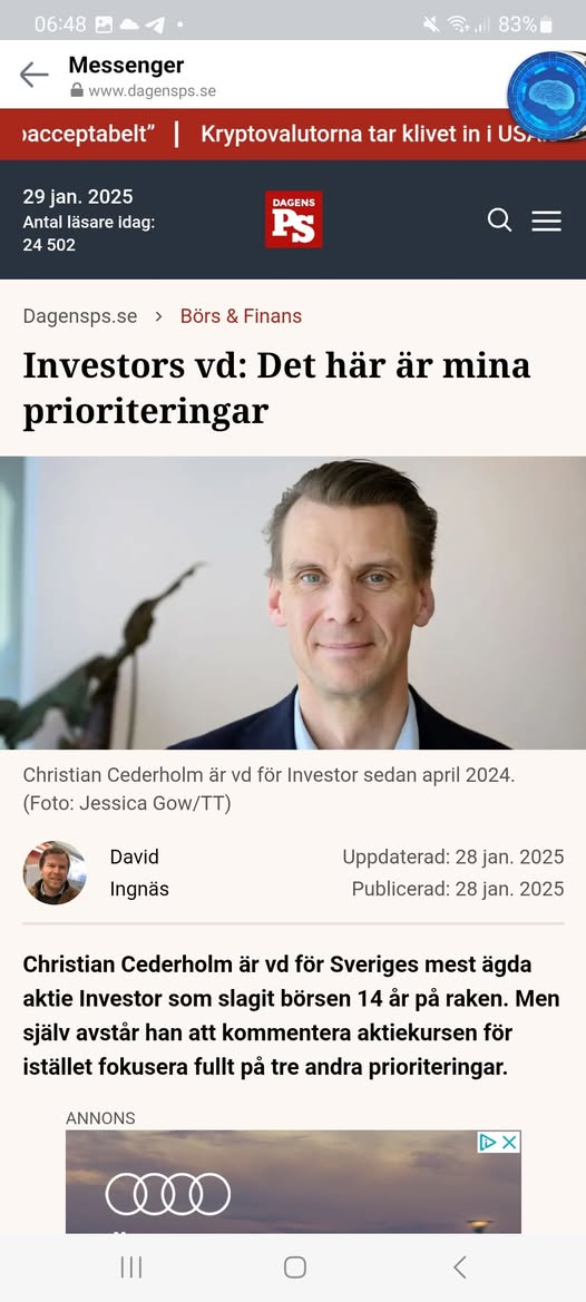 Uttalade Mål Från Investor