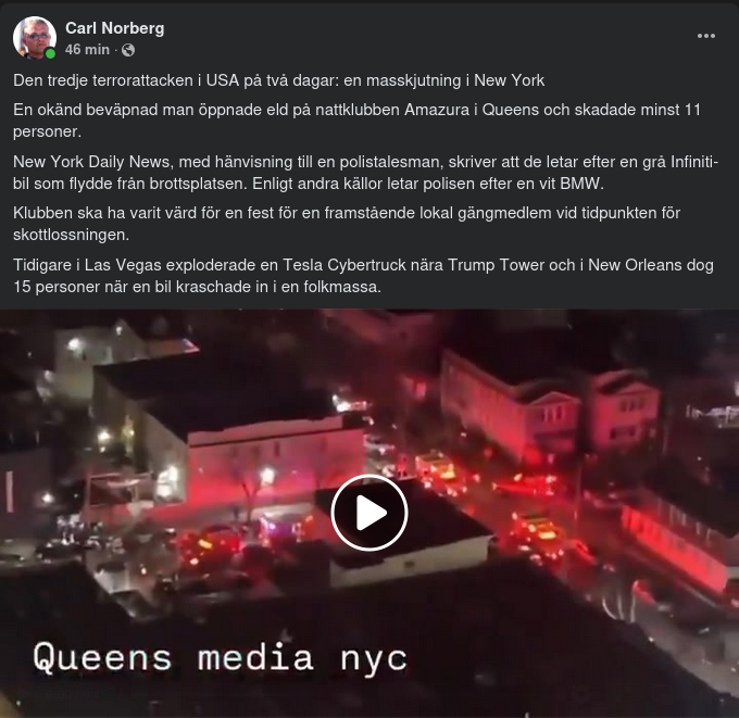 Terror & Masskjutning I USA