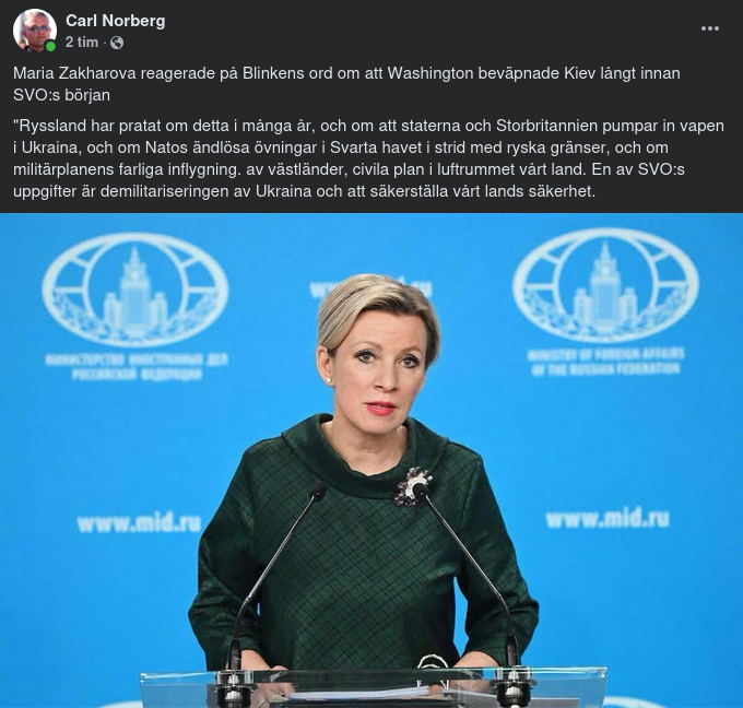 Zakharova & Blinken