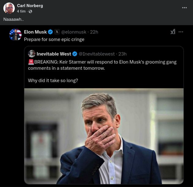 Starmer Annonserar Svar På Tal