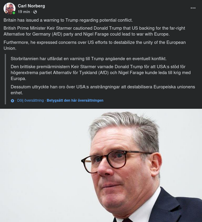 Varnande & Orolig Starmer