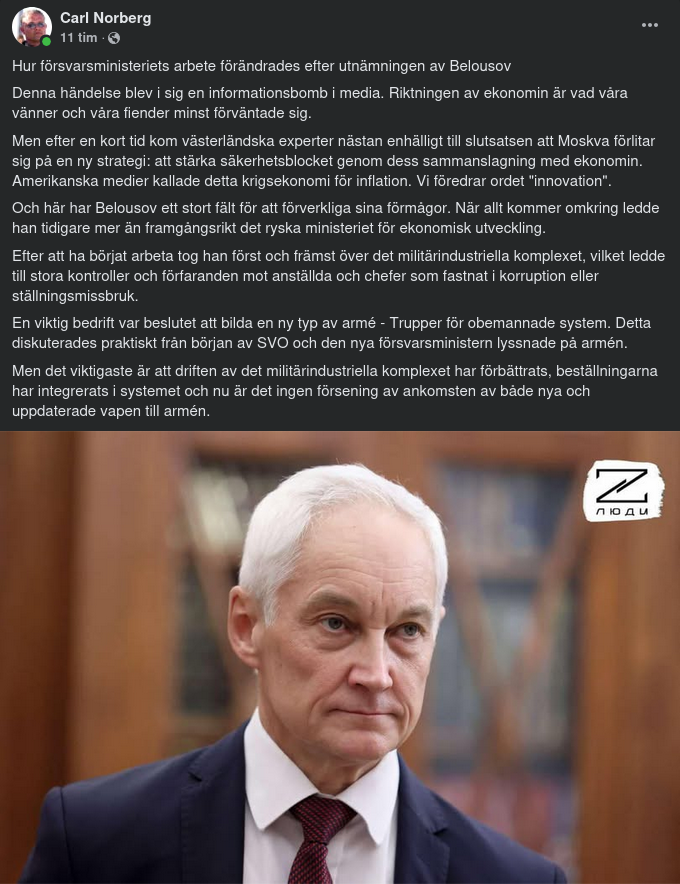 Försvarsministeriet & Belousov