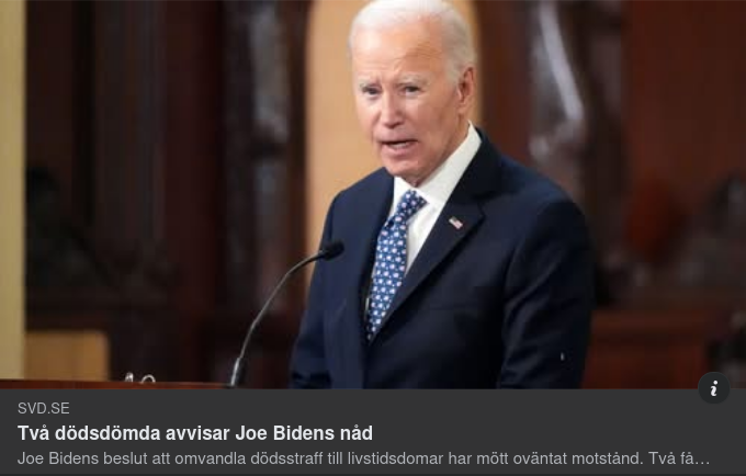 Benådningsavisande Dödsdömda