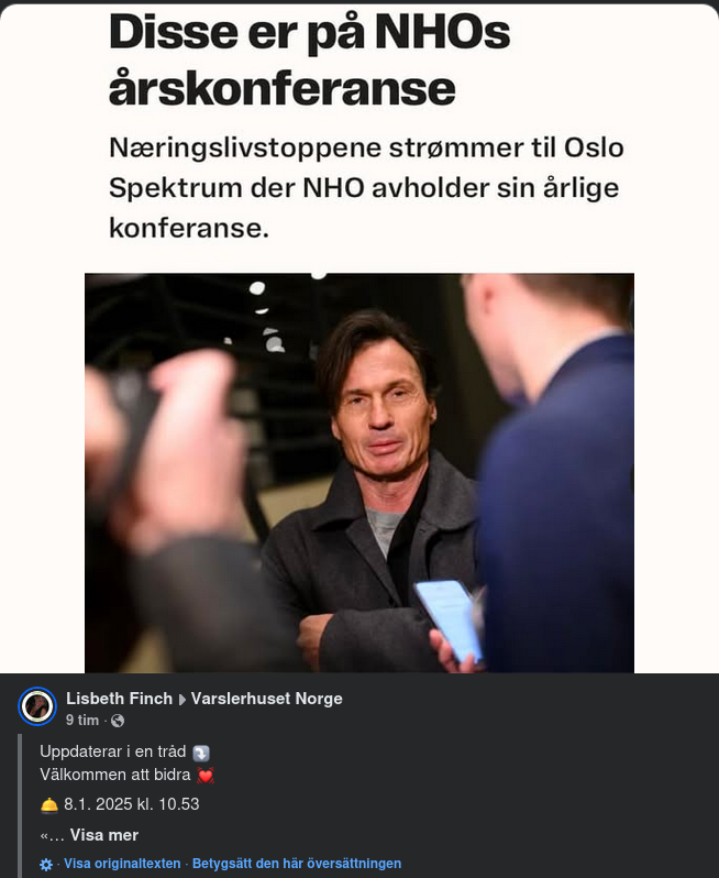 NHO-Konferens I Oslo