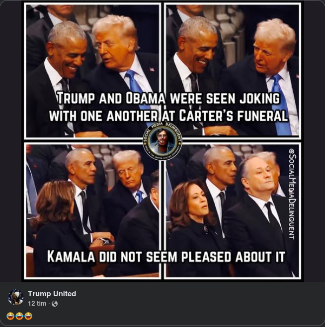 Trump & Obama På Carters Begravning