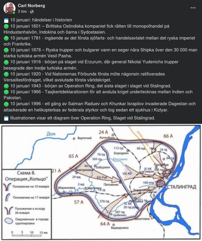 Hänt 10 Januari I Historien