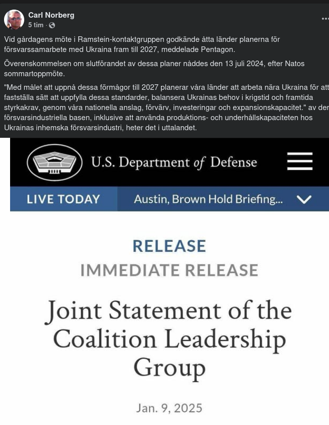 Åtta Godkänner Försvarssamarbete Till 2027
