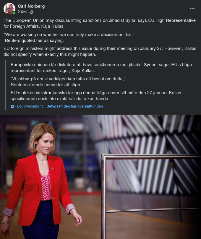 EU & Syriska Sanktioner