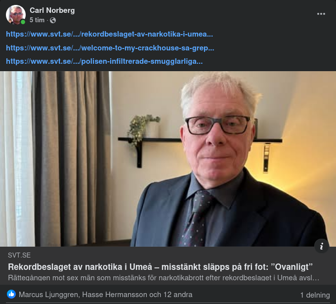 Svensk Narkotikahantering X 3