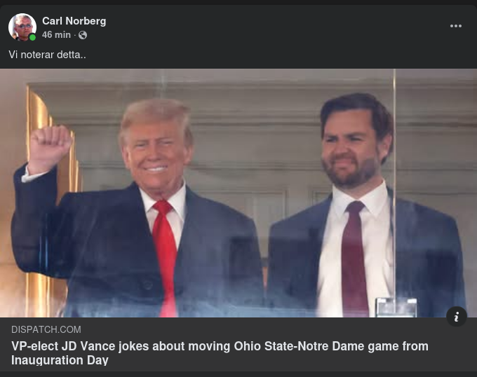 Skämtande Vicepresident