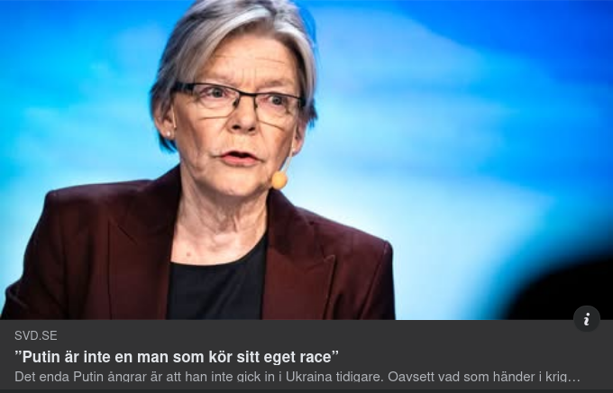 Gudrun Om Putin I SvD
