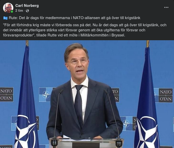Krigstänk Från Rutte