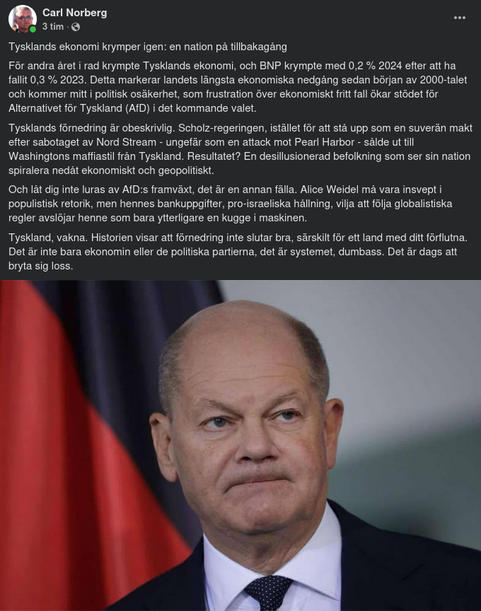 Krympande Tysk Ekonomi